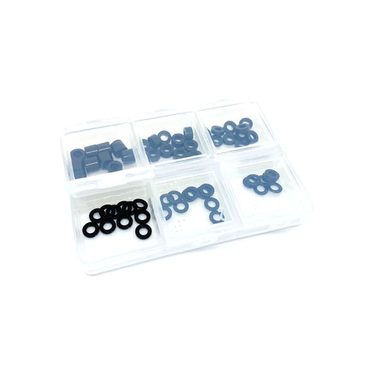 Klinik RC Alloy 3mm Washers (60) with Box Black