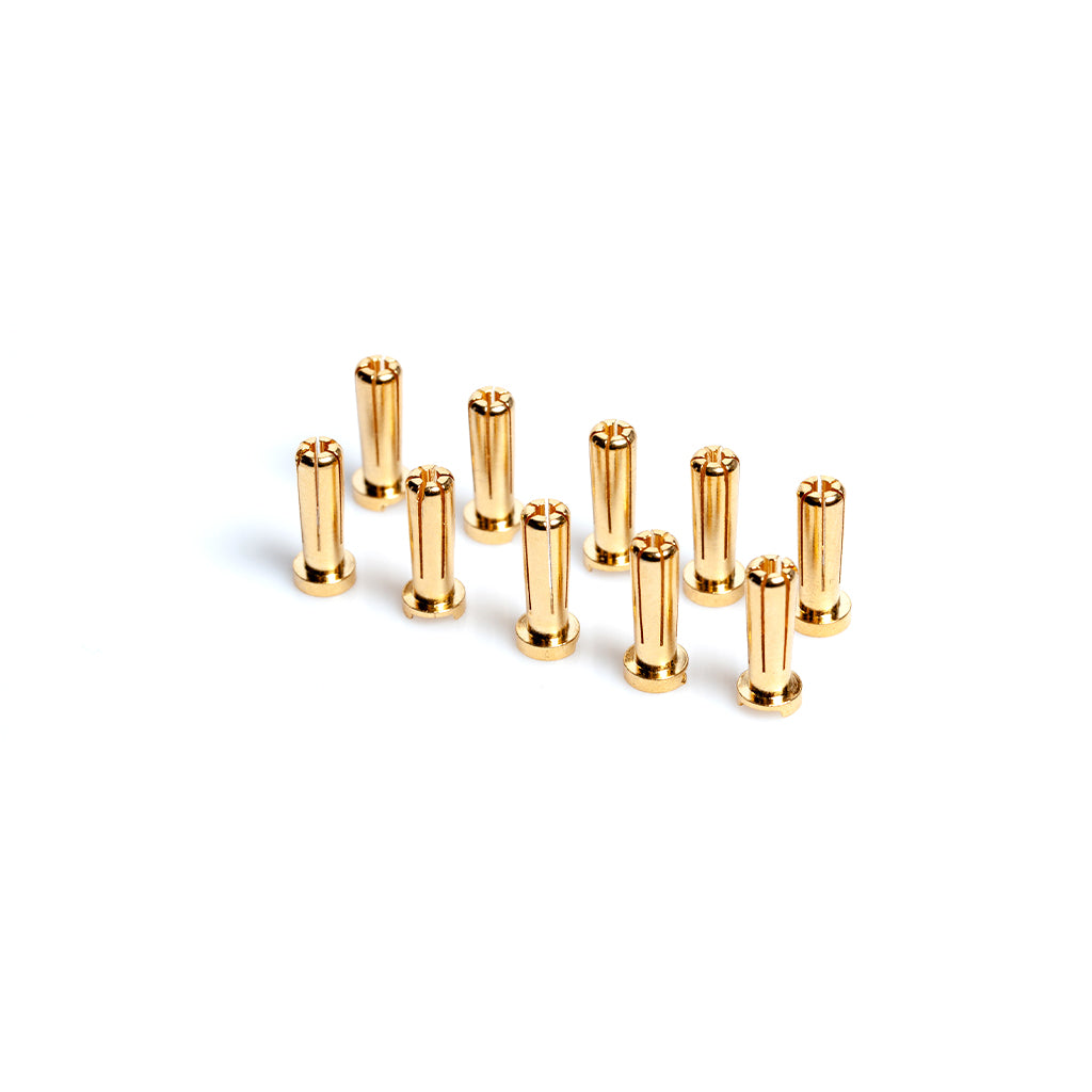 LRP 5mm Gold Connectors - Works Team - 10pk (18mm)