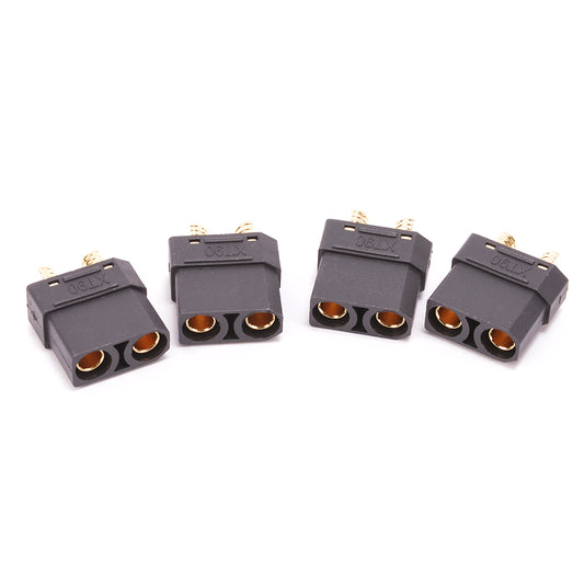 XT90 Plug Female Only Black - 4pcs