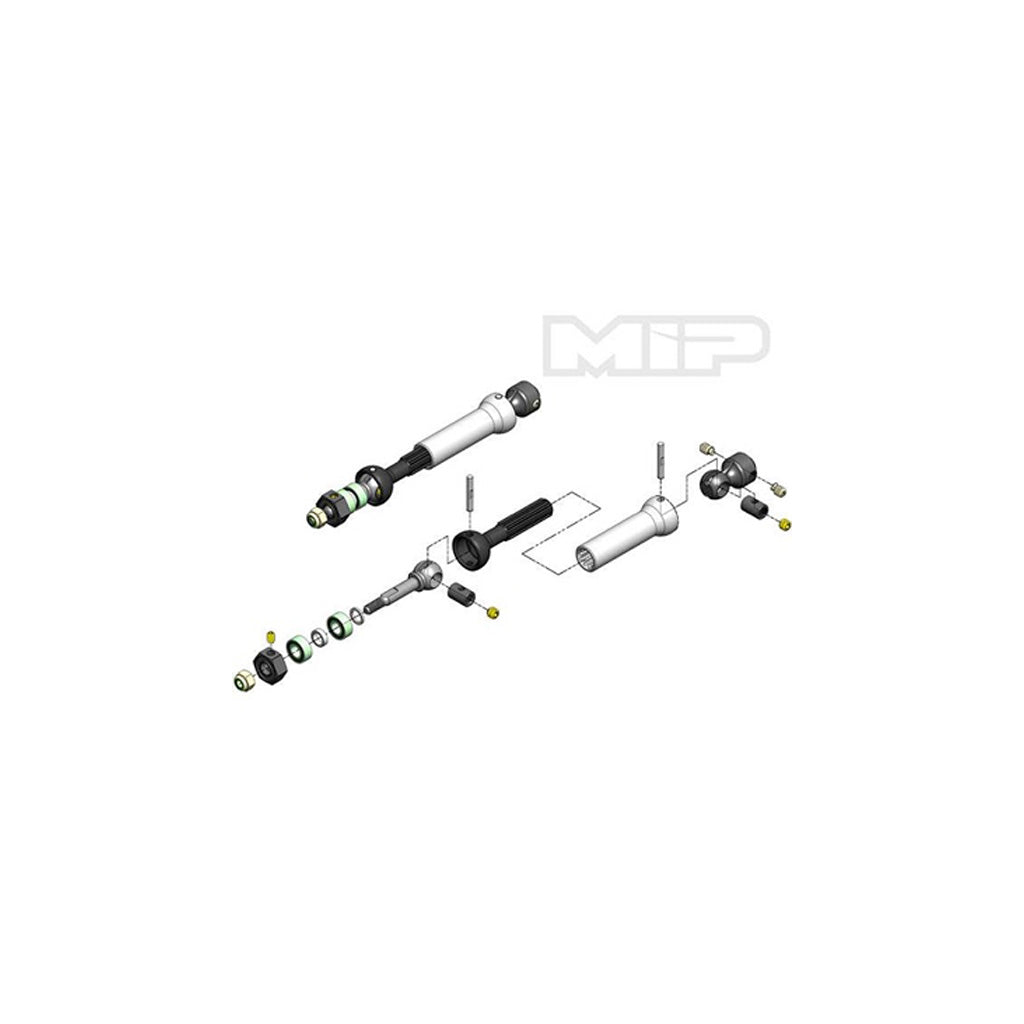 MIP X-Duty CVD Keyed Rear Axle Kit/Trx