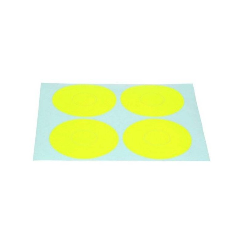 Performa 1/8 Buggy Wheel Sticker - Yellow -4pcs