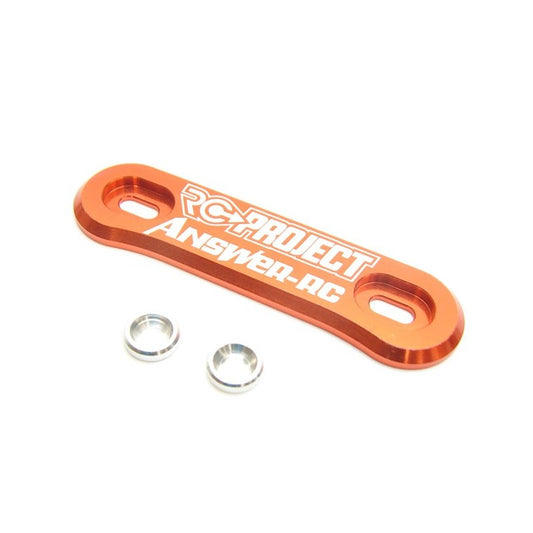 RC-Project One Piece Wing Button in Ergal 7075 T6 - ORANGE - ANSWER-RC logo