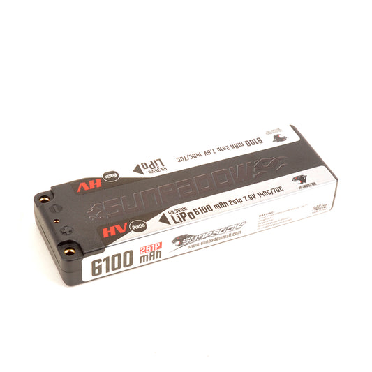 Sunpadow LiPo 6100-7.6V-2S1P-140C LP Stick Platin