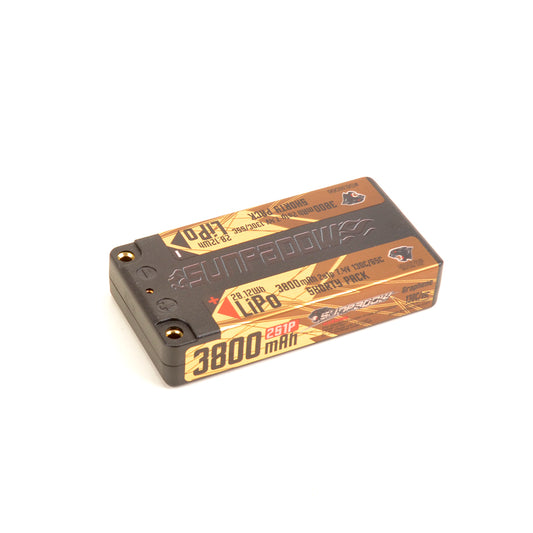 Sunpadow LiPo 3800-2S1P-7.4V-130C/65C LP Shorty