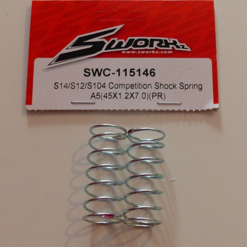 SWORKz 1/10 Competition Springs Front A-5 (45x1.2x7.0)(BL) 1pr