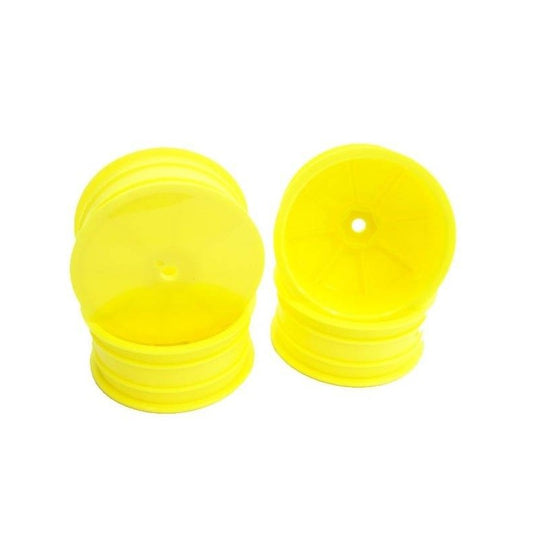 TPRO 1/10 4WD Front Off Road Dish Wheel 12mm Hex - FL. Yellow - 4pk