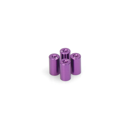 Purple Alloy Spacer - M3x14  pk4