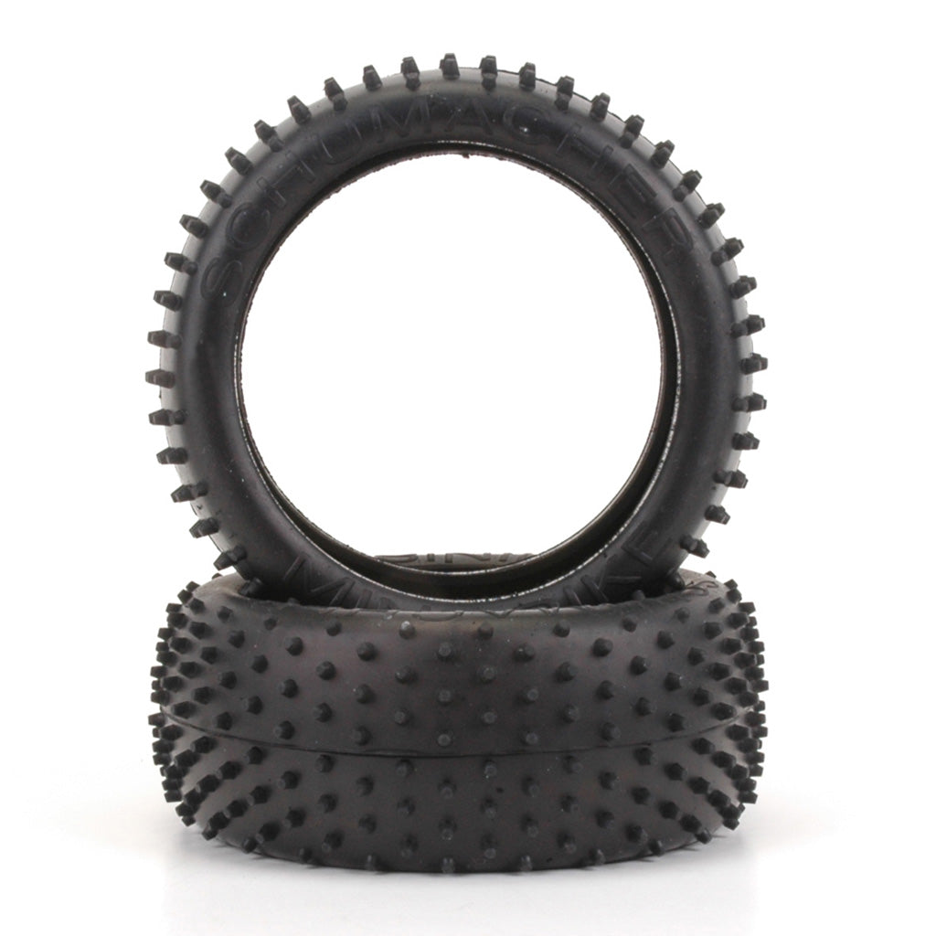 Mini Spike 1/8th Tyre - Silver  (pr)