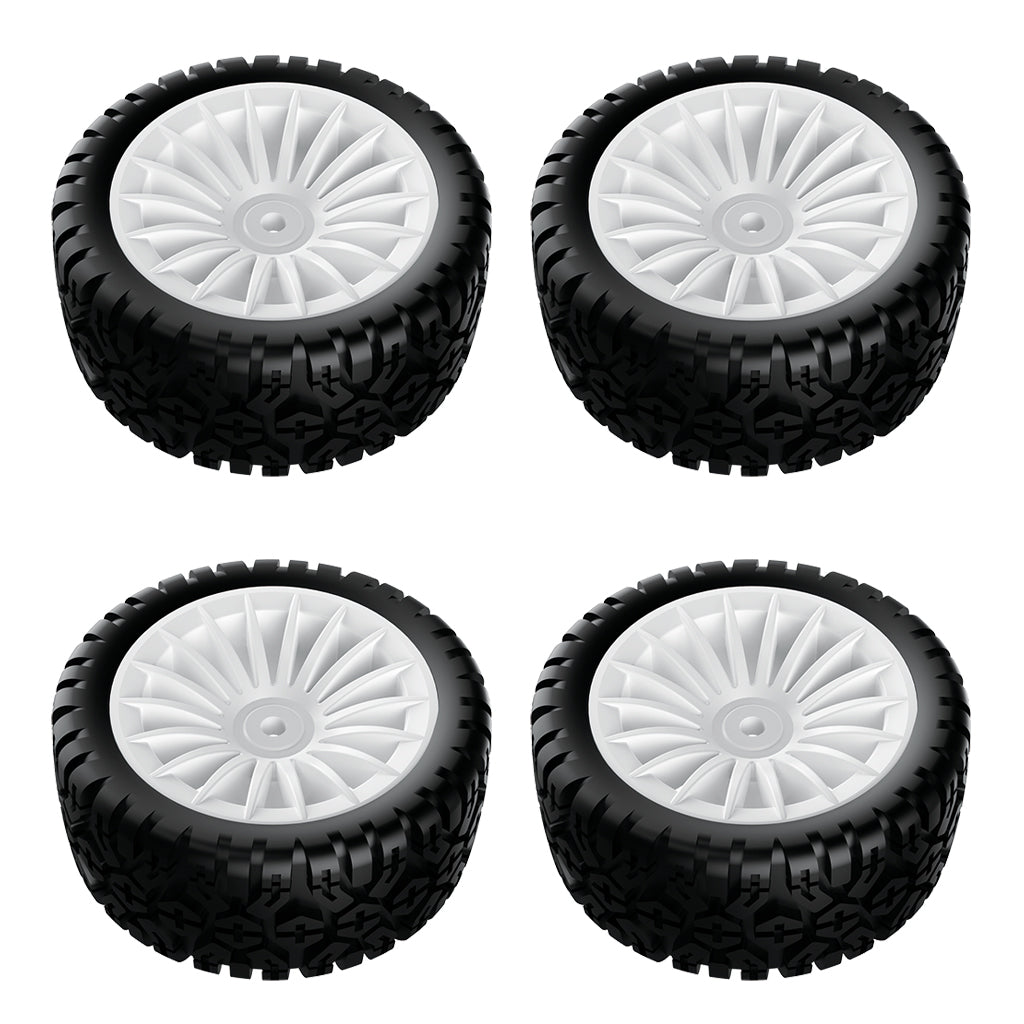 UDIRC Rally L - Tyres -A x4 (White wheel)